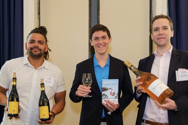 Younger guests discovering wine at the celebration